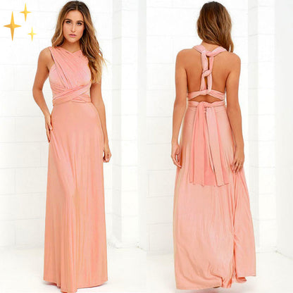 Multifunktionales Stretchwickelkleid für Damen