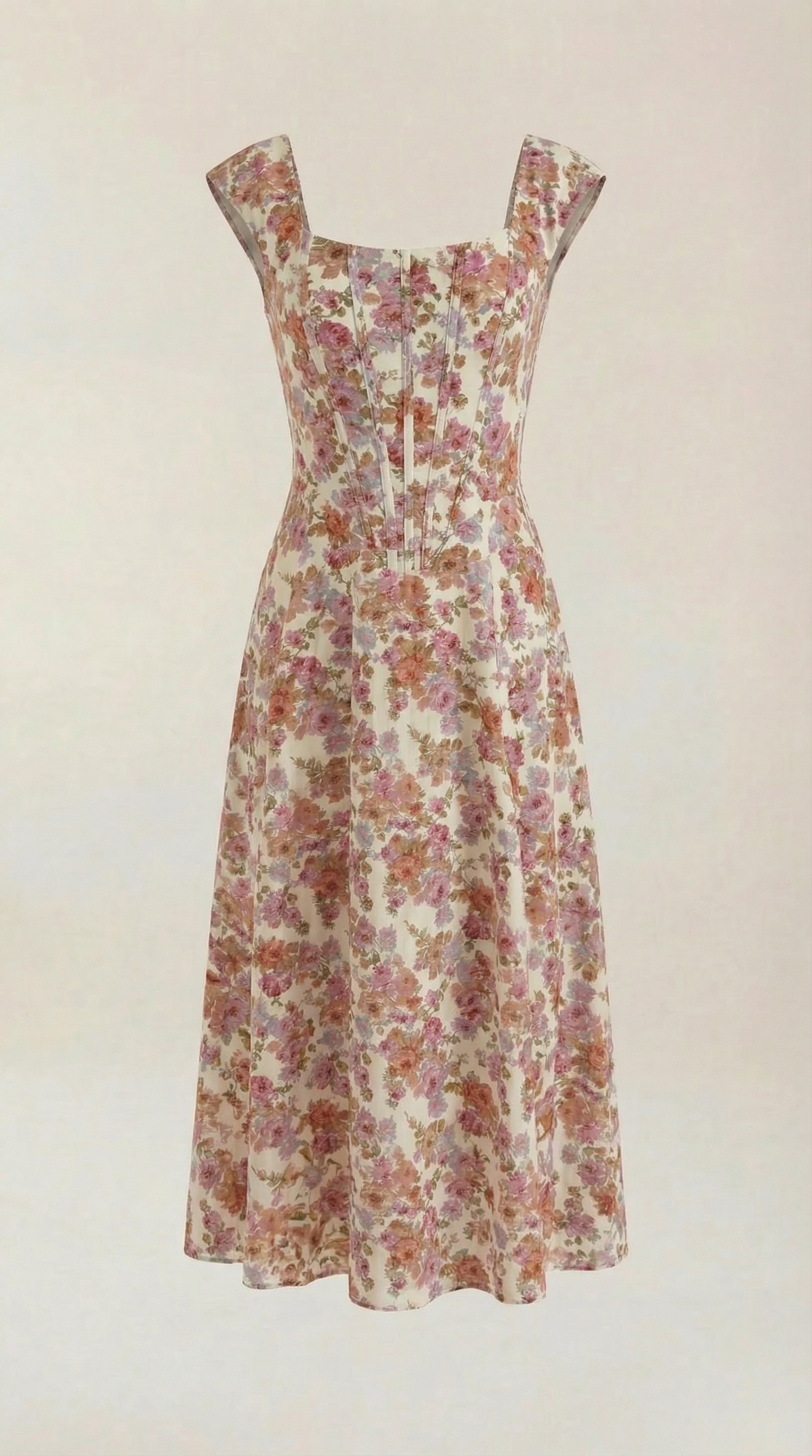 Damen Korsett Midi Kleid Hochzeitsgast Kleid