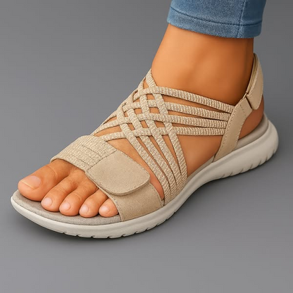 Damen-Sandalen leicht und komfortabel in Detailansicht des Designs