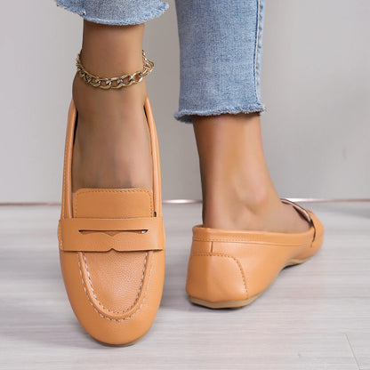 Damen Lederloafer, klassische Loafers für Büro & Alltag, bequem, elegant