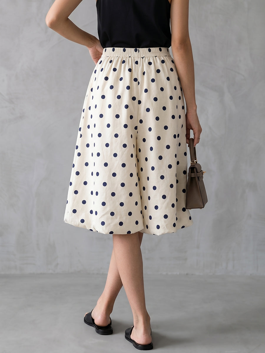Damen Shorts mit Polka Dot Muster als modischer Sommerlook