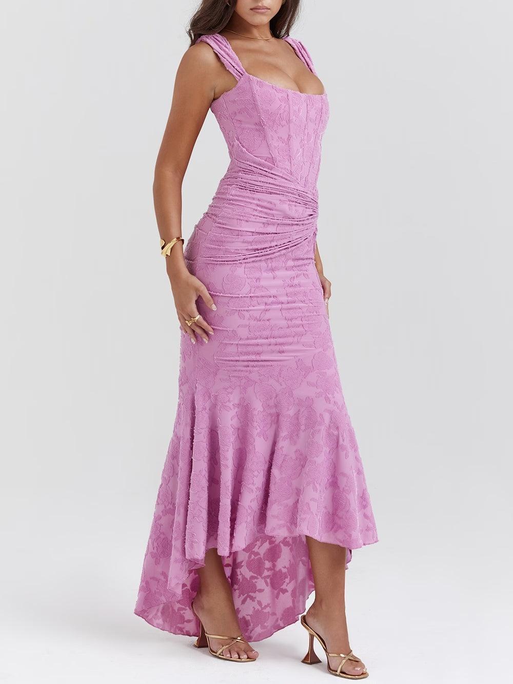 Maxikleid mit Glockenblumenmuster