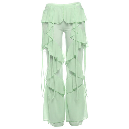 Damen Baumwollnetz Wickelhose Überhose