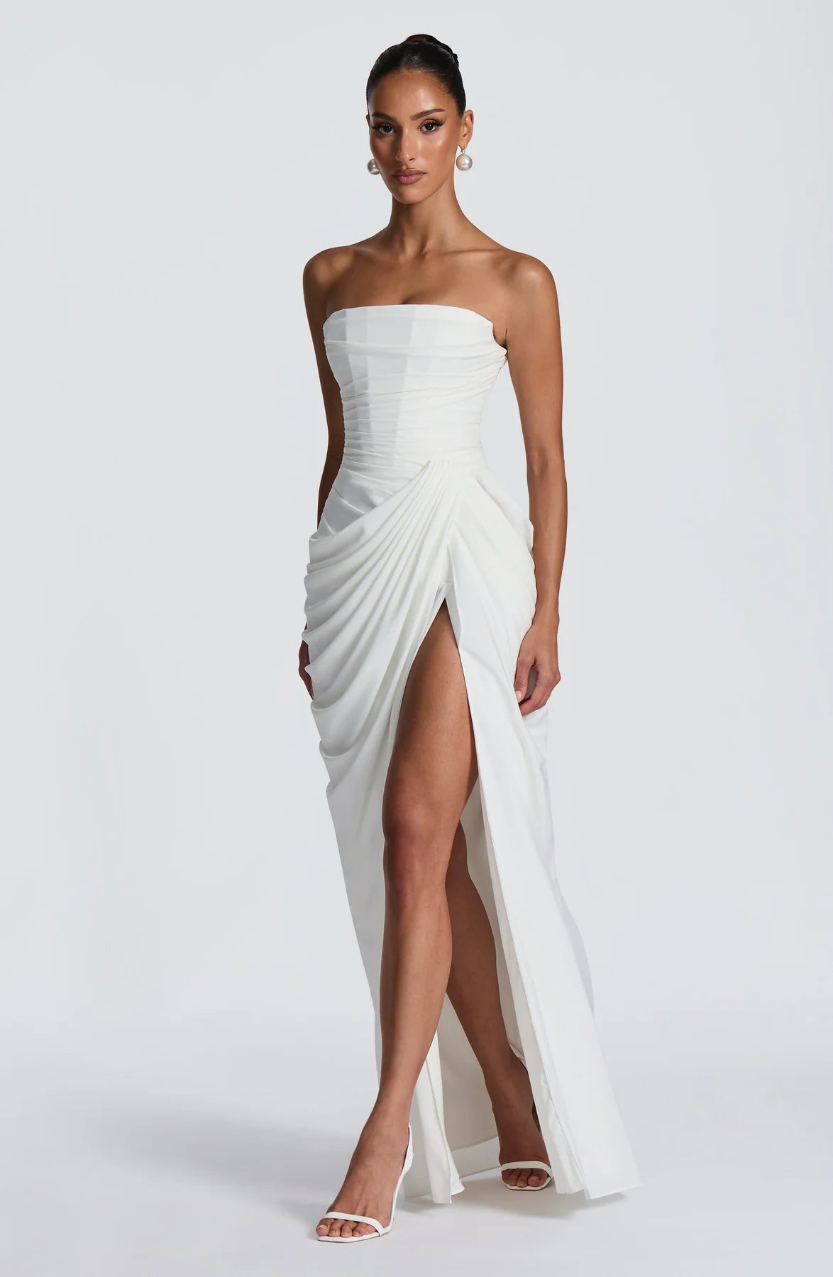 Amelia Ärmelloses Maxikleid mit Seitenschlitz