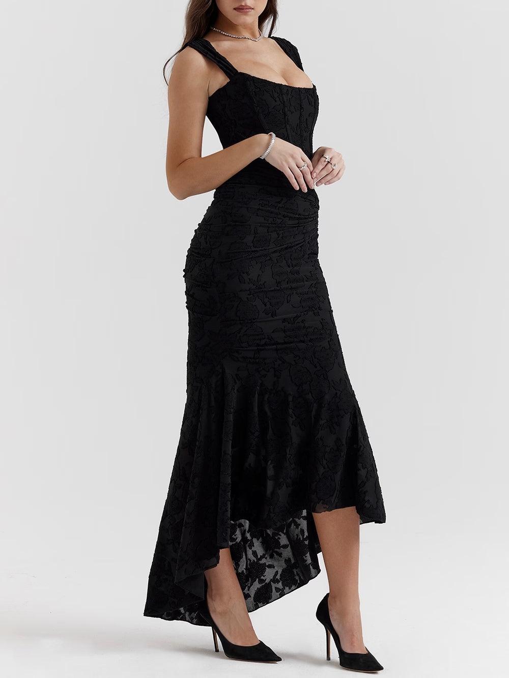 Maxikleid mit Glockenblumenmuster