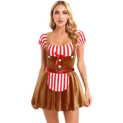 Damen-Dirndl im traditionellen Stil als vollständige Produktansicht