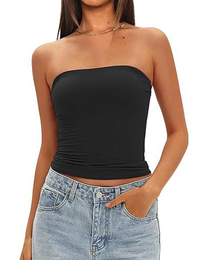 Damen Tanktop schmal geschnitten und ärmellos, Vorderansicht