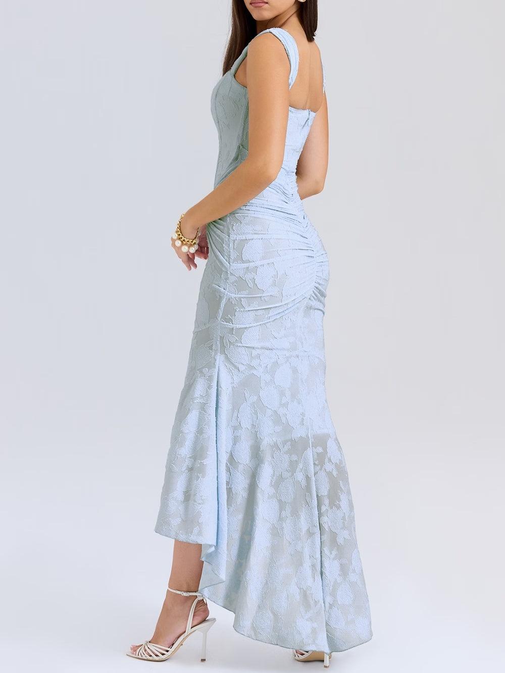Maxikleid mit Glockenblumenmuster