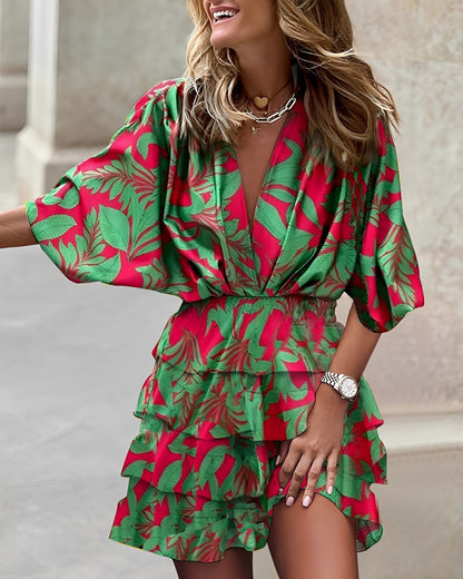 Asymmetrisches Minikleid für Damen Modern Stilvoll Komfortabel