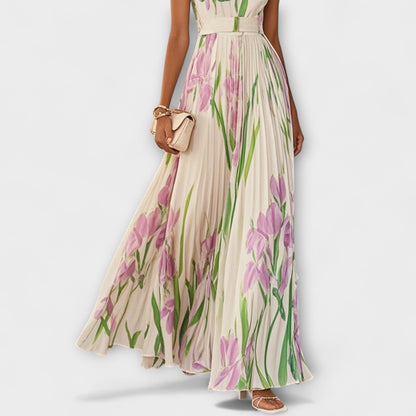 Fließendes Chiffon-Maxikleid