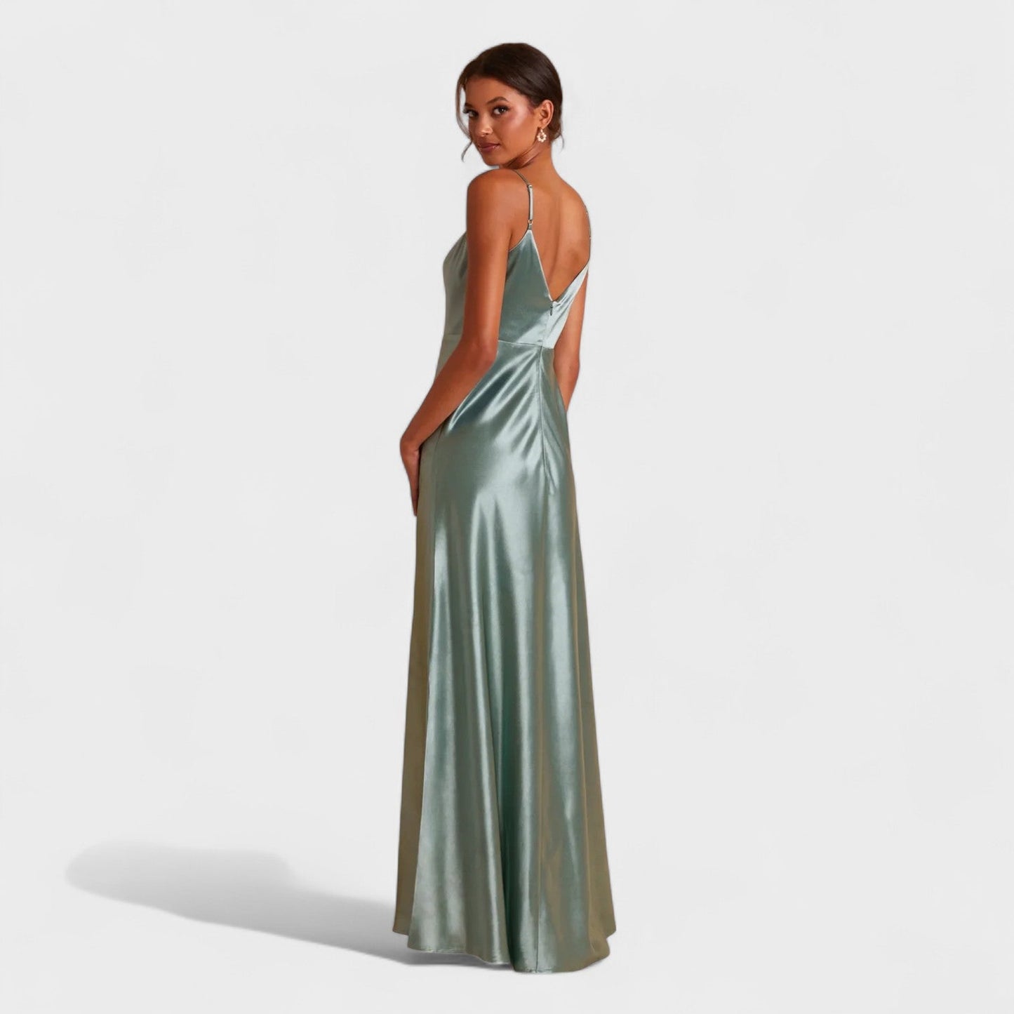 Satin Nachthemdkleid