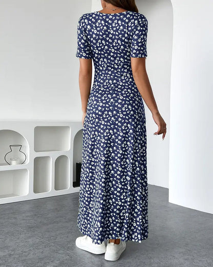 Elegantes bedrucktes Bodycon-Kleid