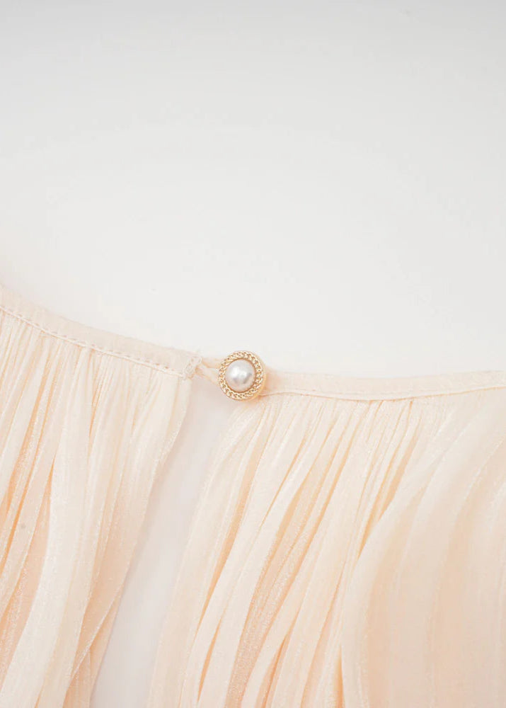 Estelle Champagner Satin Negligékleid