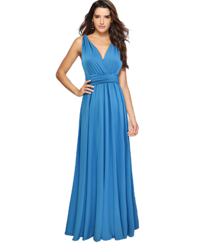 Multifunktionales Stretchwickelkleid für Damen
