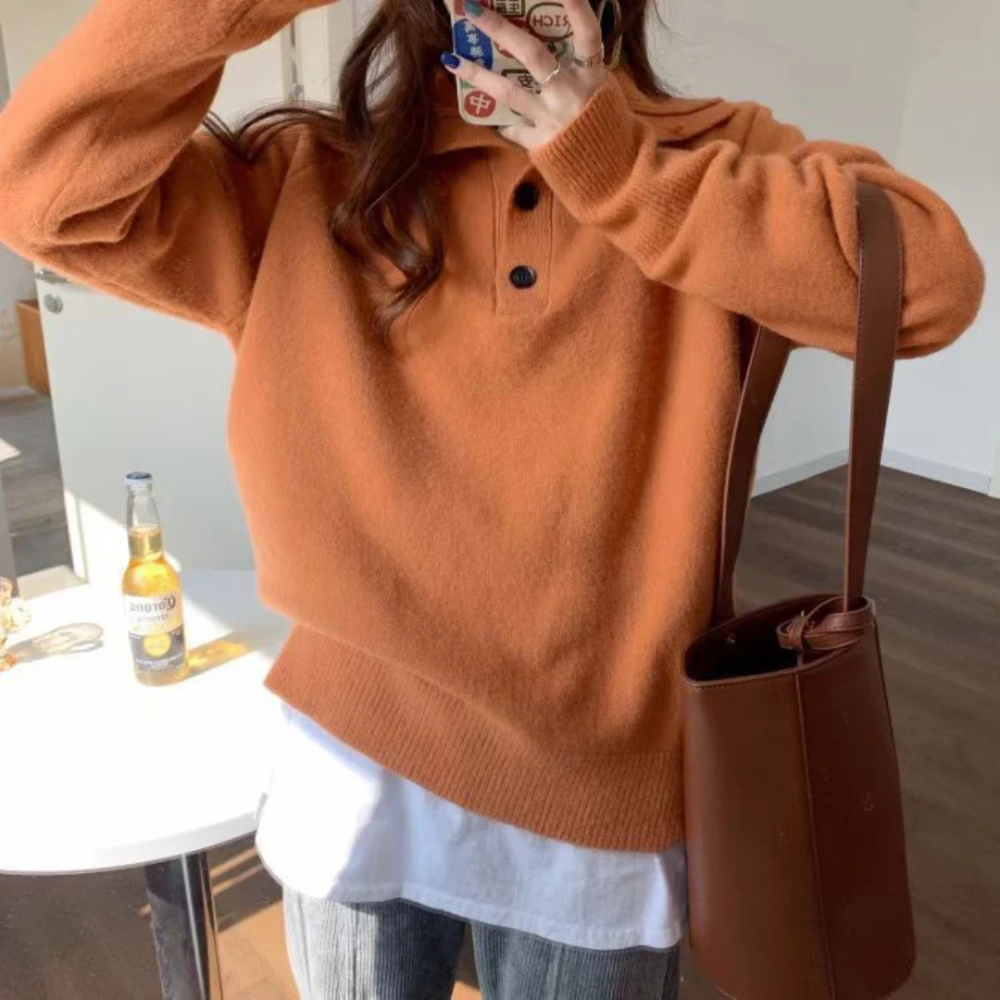 Gemütlicher Strickpullover für Damen
