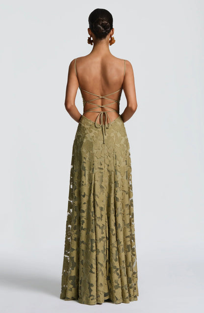 Damentop Louise Maxikleid ohne Ärmel