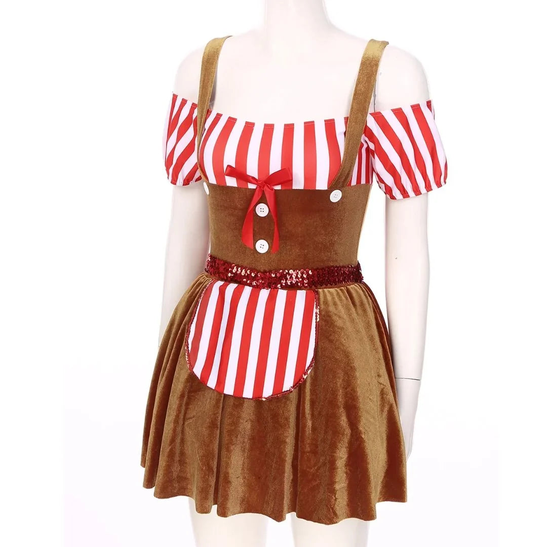 Damen-Dirndl von hinten mit bequemer Passform