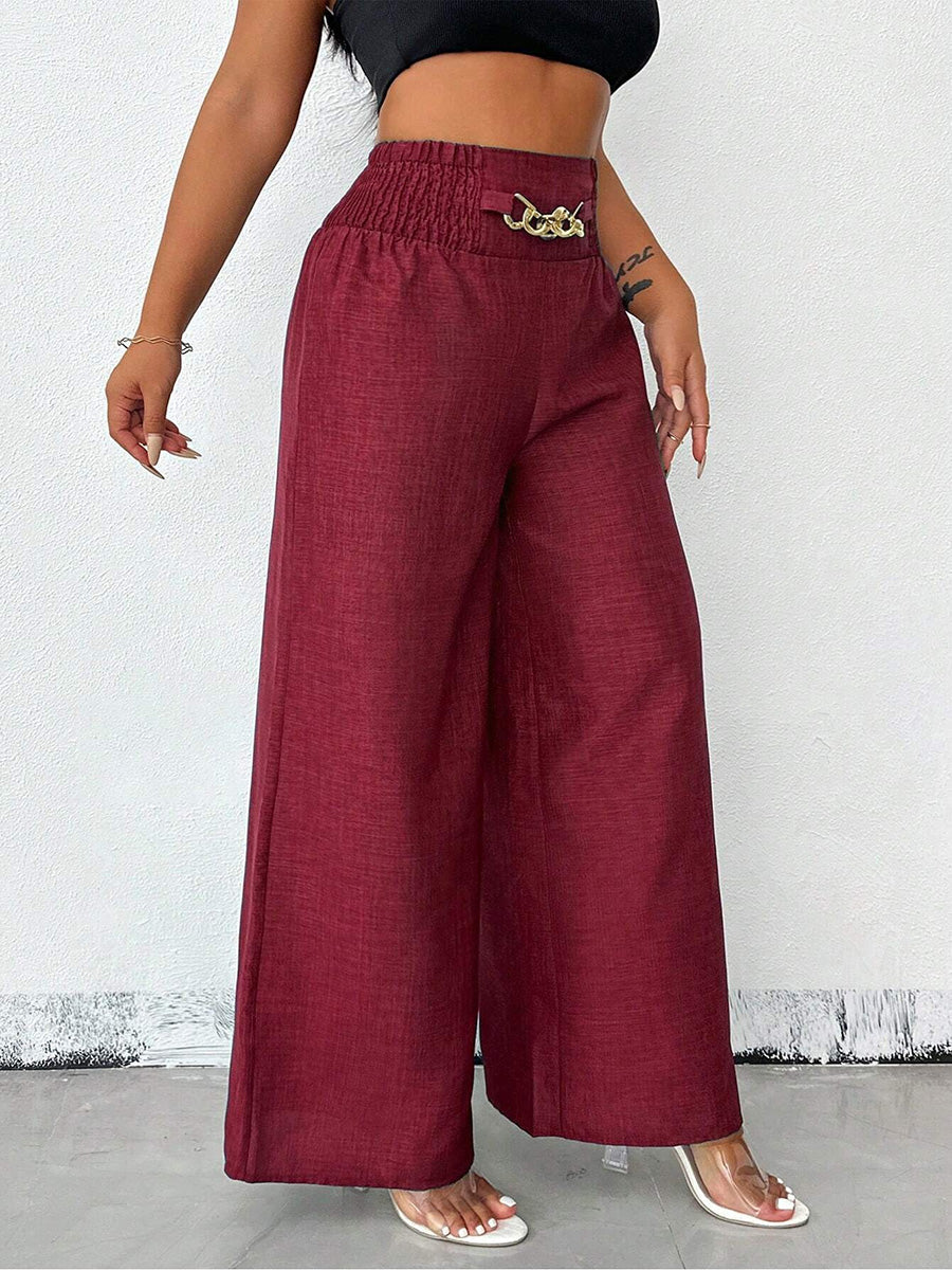 High-Waist Hose für Damen in Unifarben, Gesamtansicht