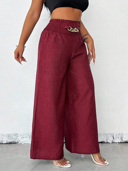High-Waist Hose für Damen in Unifarben, Gesamtansicht