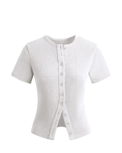 Damen Kurzmantel aus Baumwollmischung mit Schnalle von hinten