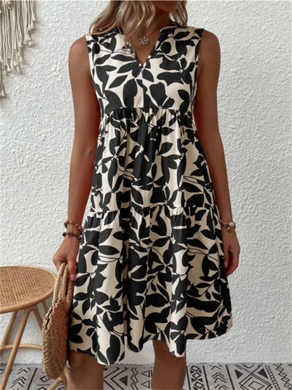 Sommerkleid für Damen mit femininem V-Ausschnitt