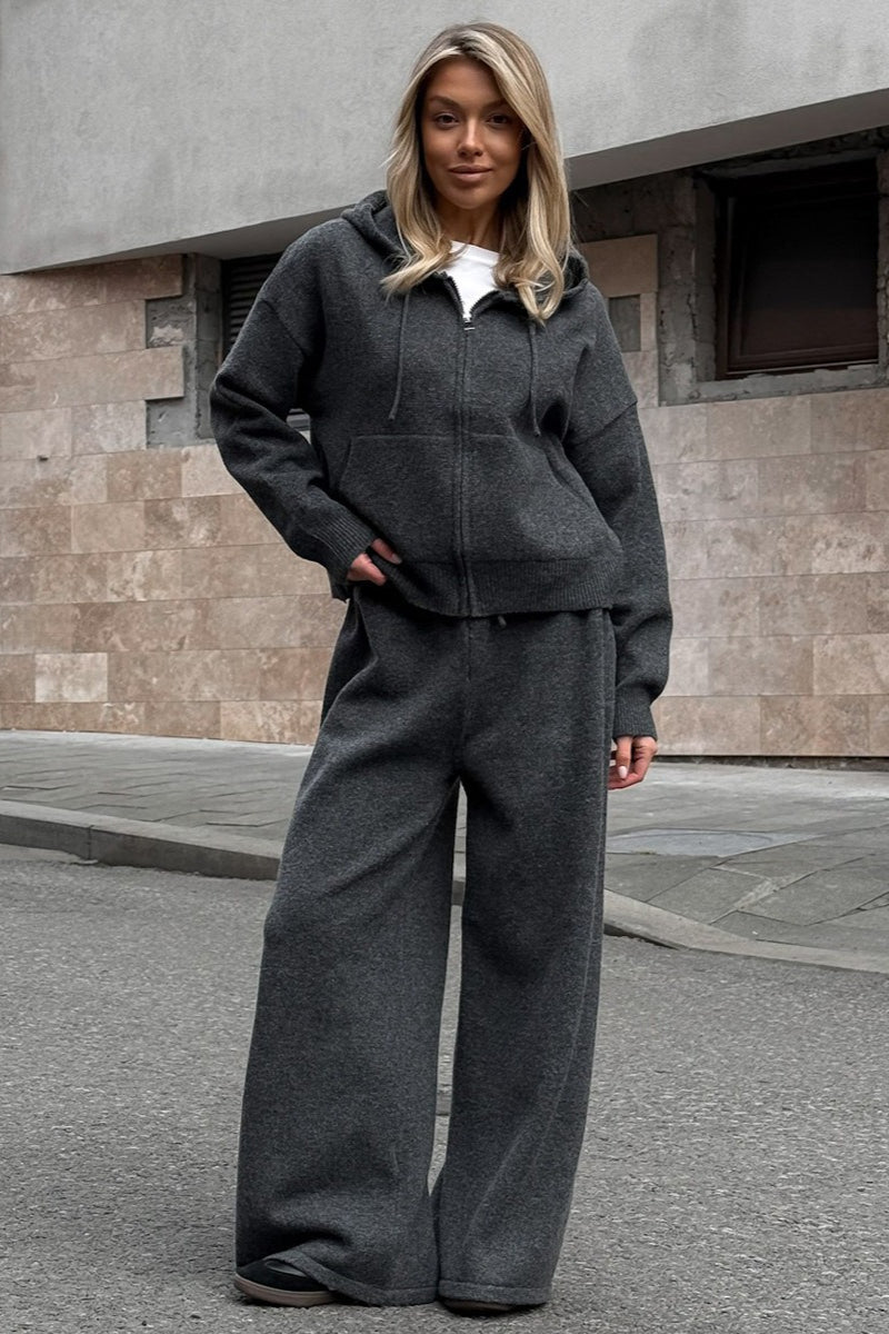 Damen-Strickset mit locker geschnittenem Oberteil
