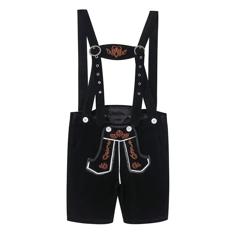 Lederhosen Kostüm mit markanter Trachtenoptik in braun