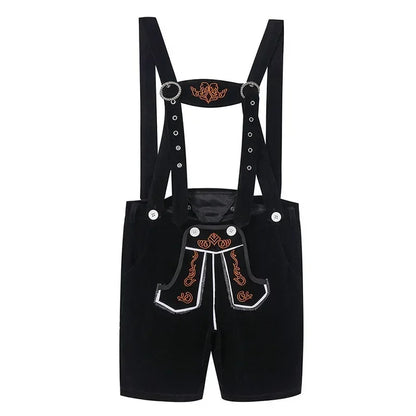 Lederhosen Kostüm mit markanter Trachtenoptik in braun