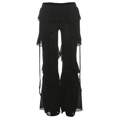 Damen Baumwollnetz Wickelhose Überhose