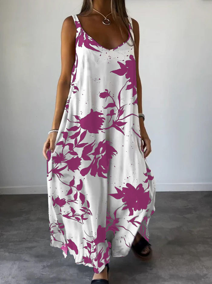 Modisches bedrucktes Damenkleid