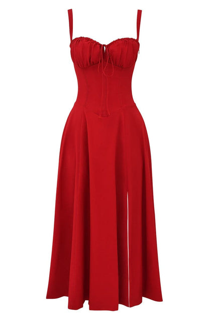 Blumiges Bustier-Midriff-Schnitt-Bodycon-Kleid