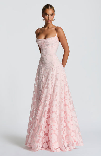 Elegantes Jacquard-Abendkleid für Damen