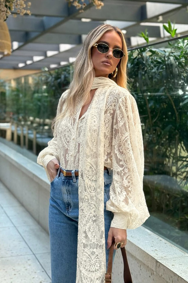 Damenbluse mit langen Ärmeln für elegante Alltagslooks