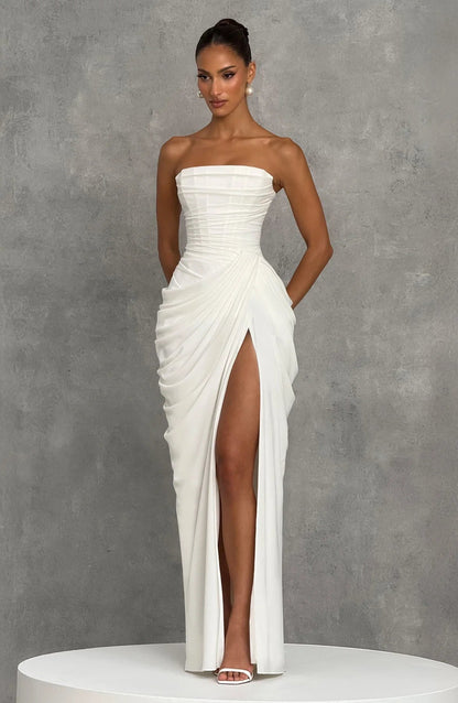 Amelia Ärmelloses Maxikleid mit Seitenschlitz