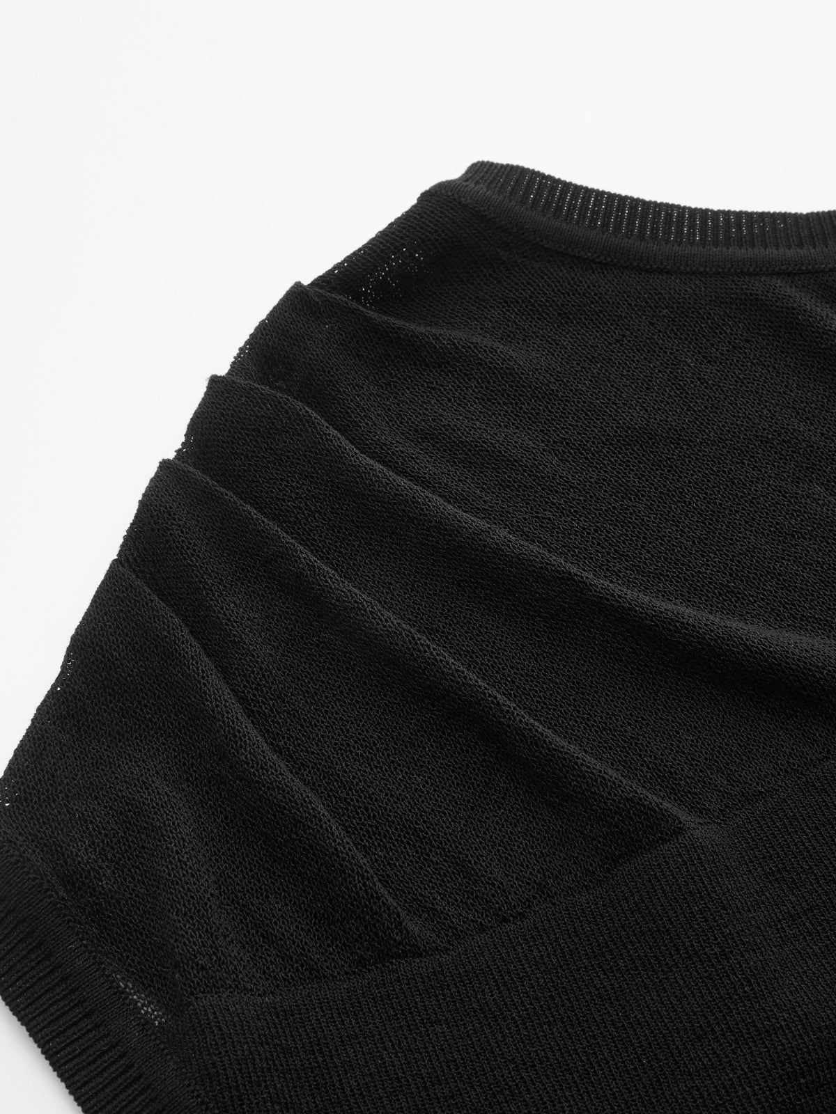 Damen Stricktop mit asymmetrischem Design, Rückansicht