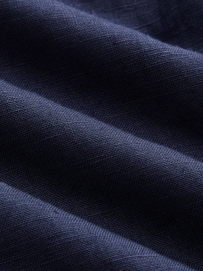 Damen Minikleid aus Leinenmix ärmellos in luftigem Sommerlook