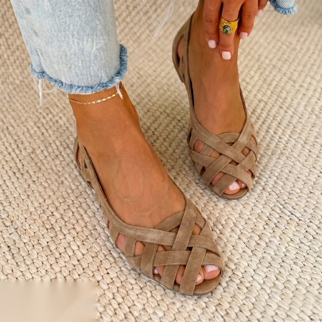 Damen-Ballerinas Slip-On in leichtem, atmungsaktivem Design