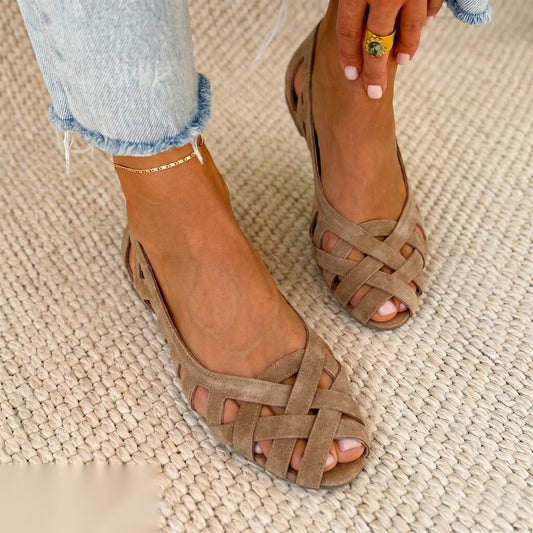 Damen-Ballerinas Slip-On in leichtem, atmungsaktivem Design