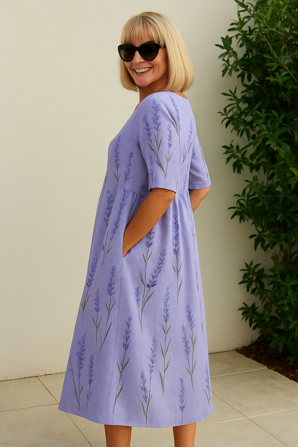 Legeres Midikleid für Damen mit mühelosem Eleganzstil