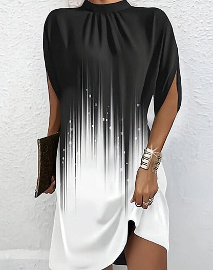 Damen Kleid mit Fledermausärmeln – Elegantes, Modisches Design für Anlässe