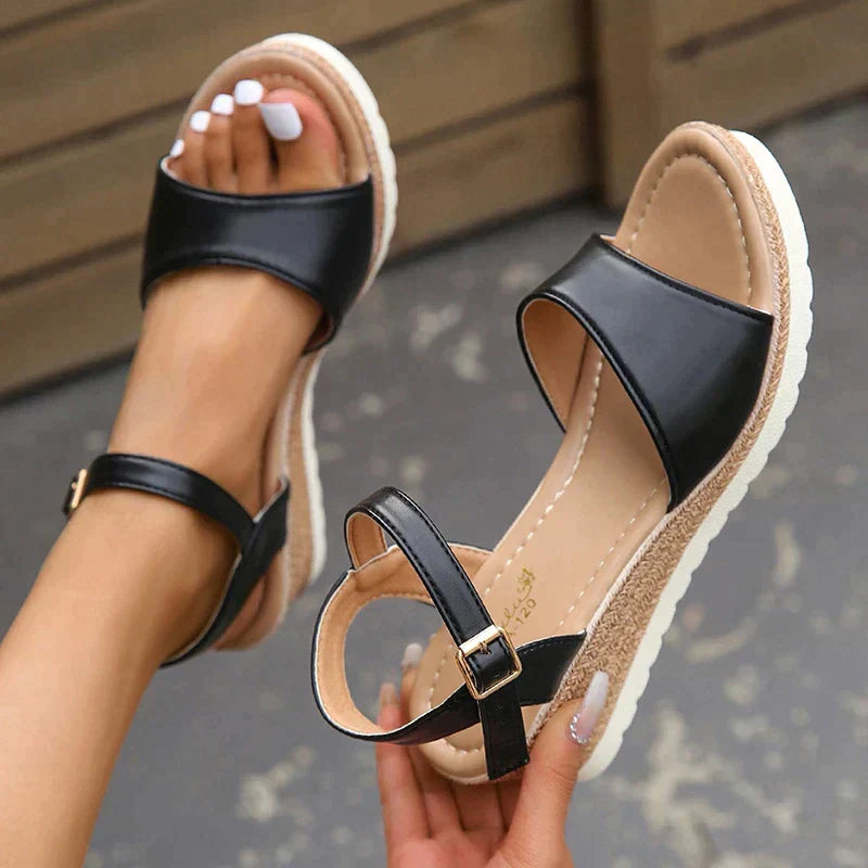 Orthopädische Keilsandalen für Damen - Komfortabel & Stilvoll,  verschiedene Farben