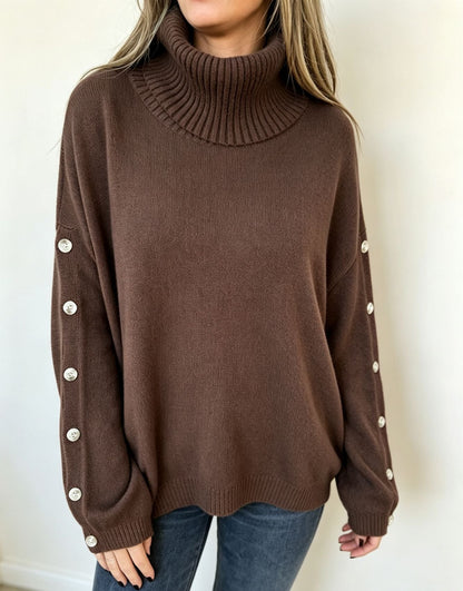 Rollkragenpullover mit langen Ärmeln für Damen