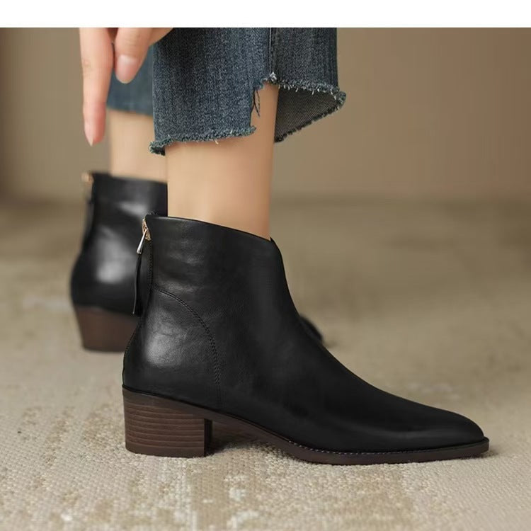 Damen-Stiefelette mit elastischen Chelsea-Einsätzen am Schaft
