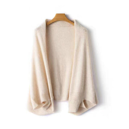 Damen Merino Schal Mit Drapiertem Schnitt