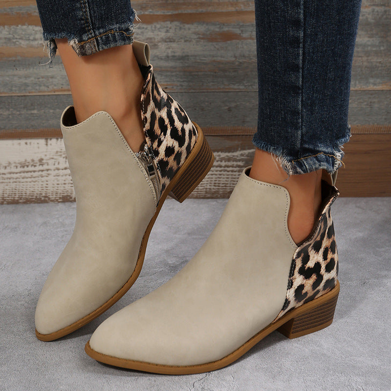 Knöchelhohe Chelsea Boots für Damen mit seitlichen Elastikeinsätzen