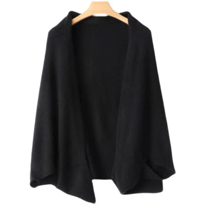 Damen Merino Schal Mit Drapiertem Schnitt