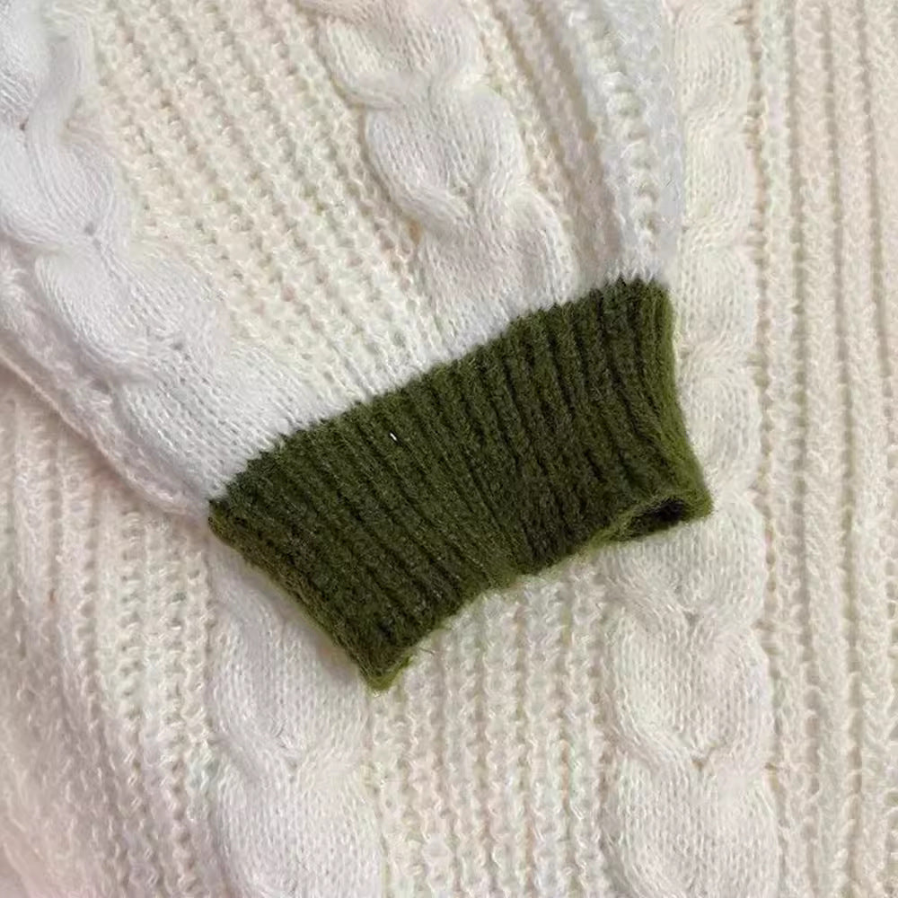Gestrickter Cardigan mit langen Ärmeln und dekorativer Knopfleiste