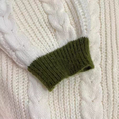 Gestrickter Cardigan mit langen Ärmeln und dekorativer Knopfleiste