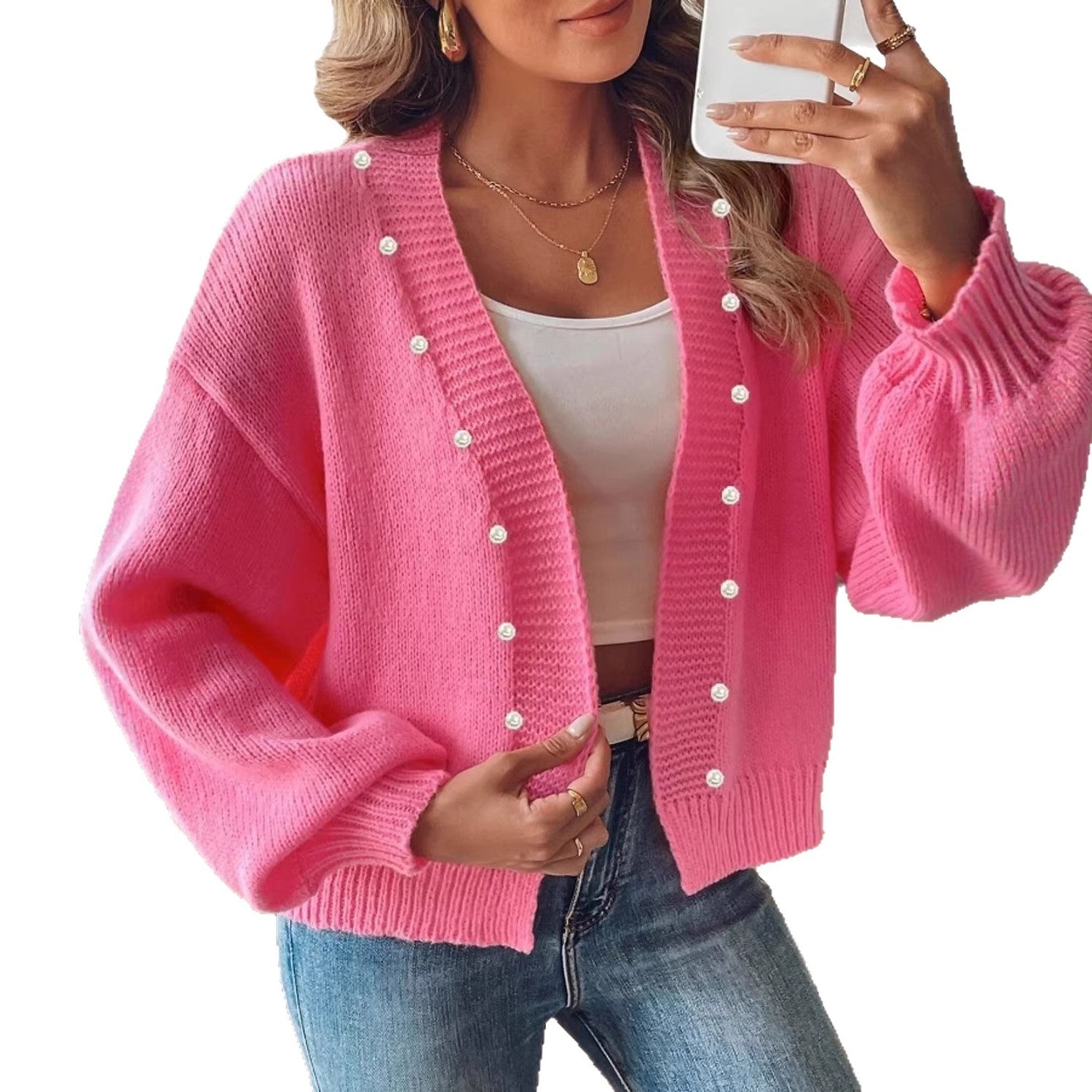 Vielseitig kombinierbarer Damen-Strickcardigan für elegante Outfits