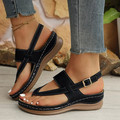 Damen Plateau-Sandalen mit praktischem Hineinschlüpf-Design